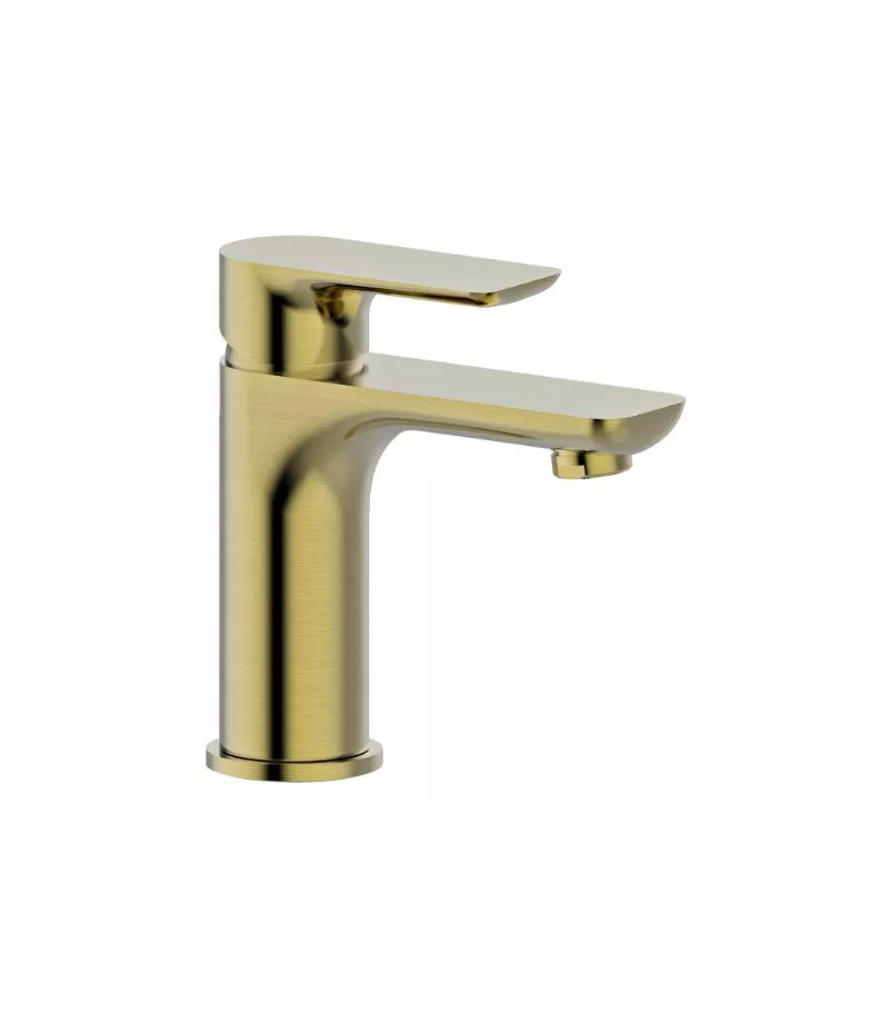 Luxus Short Basin Mixer - Brushed Gold