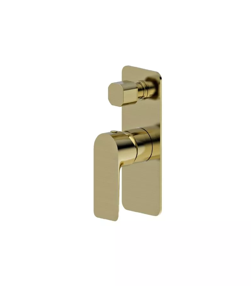 Luxus Wall/Shower Mixer With Diverter - Brushed Gold