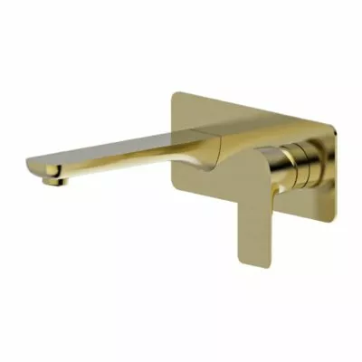 Luxus Wall Mounted Basin/Bath Mixer - Brushed Gold