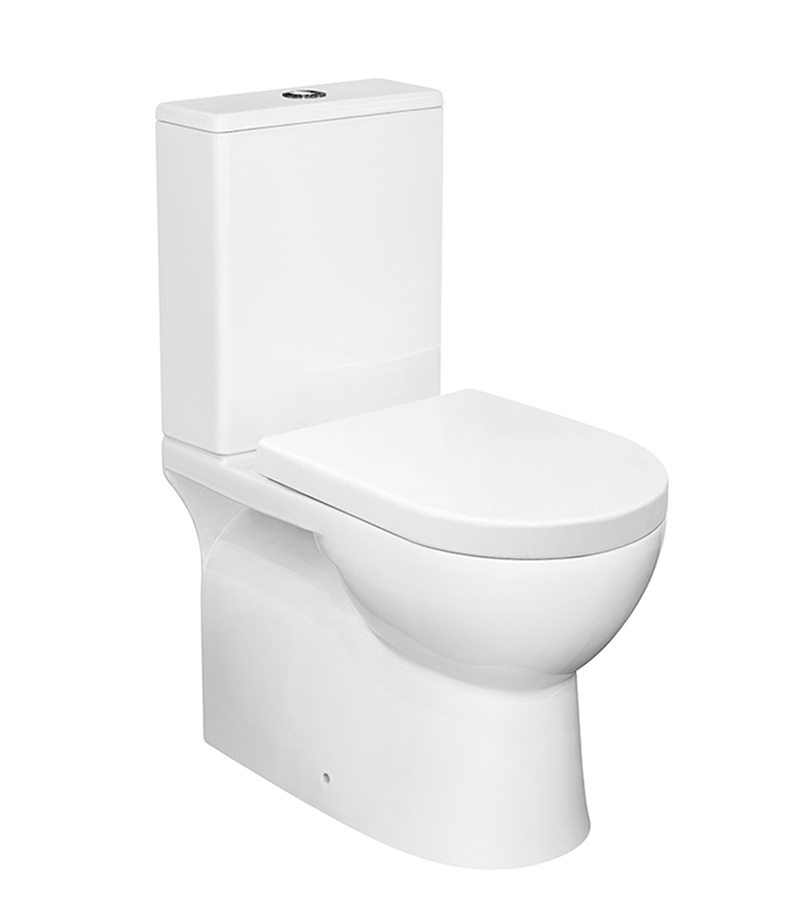 Bella Gloss White Rimless Flush Wall Faced Toilet Suite