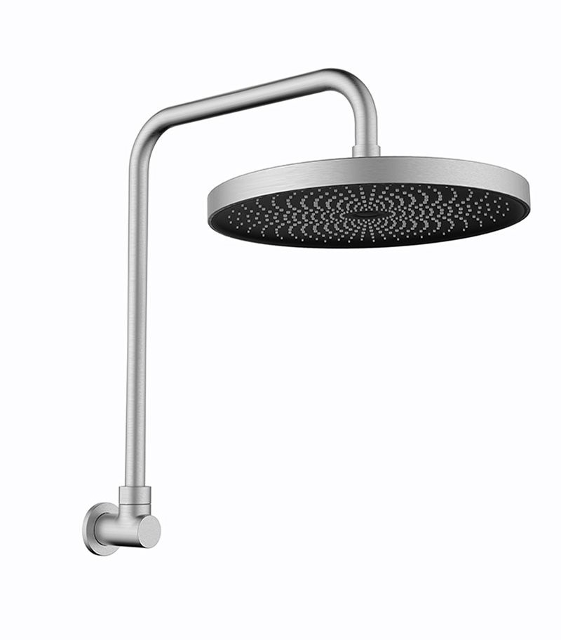 Gabe Brushed Nickel Shower Head With Arm