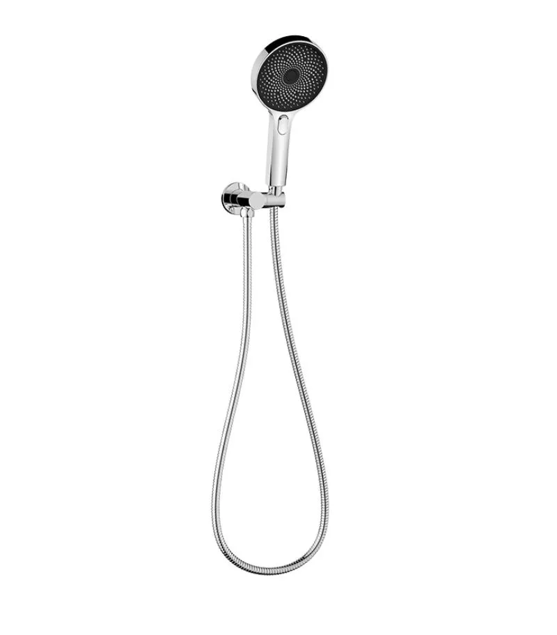 Gabe Chrome Round Hand Shower With Wall Bracket