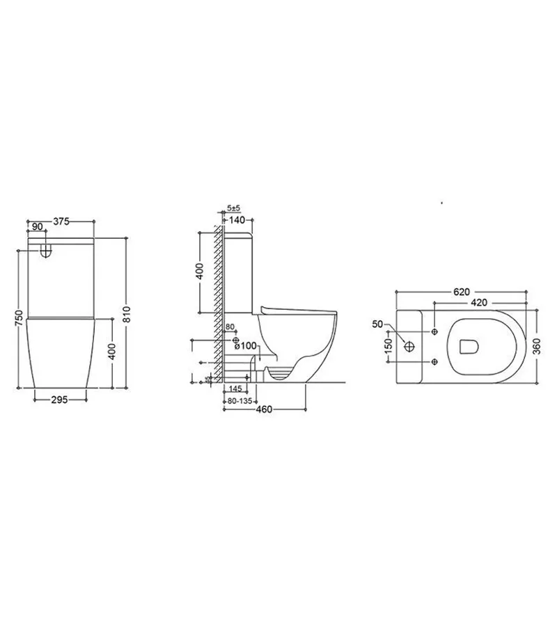 Cosenza Gloss White Rimless Flush Wall Faced Toilet Suite Cosenza Gloss White Rimless Flush Wall Faced Toilet Suite