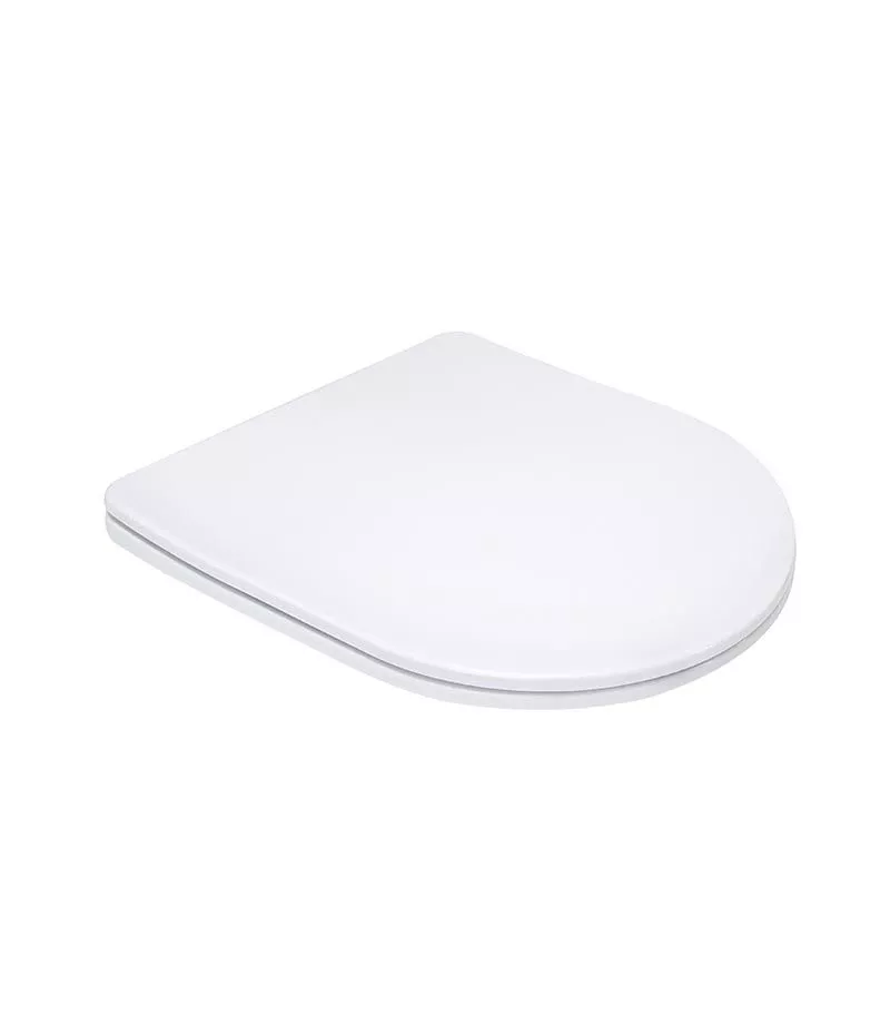 Feanza Gloss White Tornado Wall Faced Toilet Seat