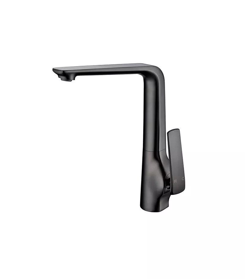 Esperia Gunmetal Grey Tall Sink Mixer Swivel Head