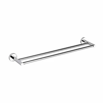 Opus Double Towel Rail - Chrome