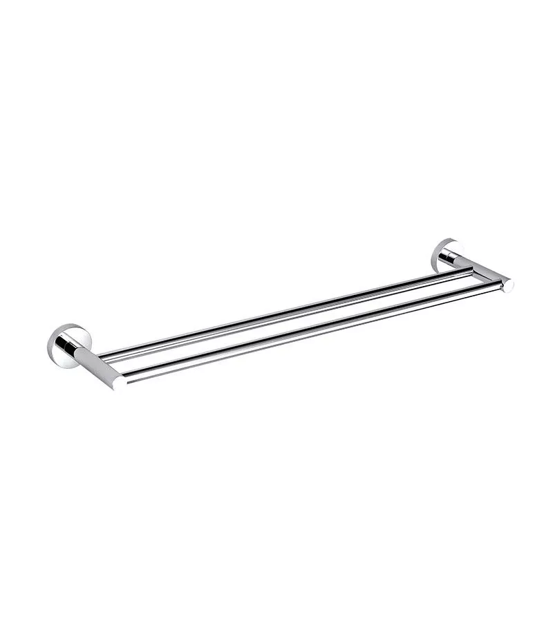 Opus Double Towel Rail - Chrome