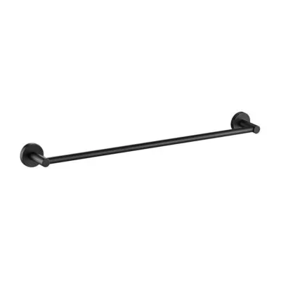 Opus Single Towel Rail - Matt Black