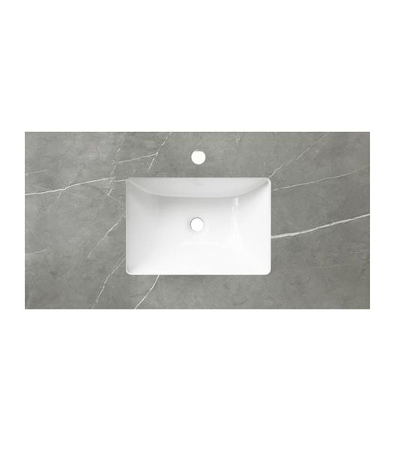 Rock Plate Stone 750mm Undermount Amani Grey Vanity Top 15mm Thickness