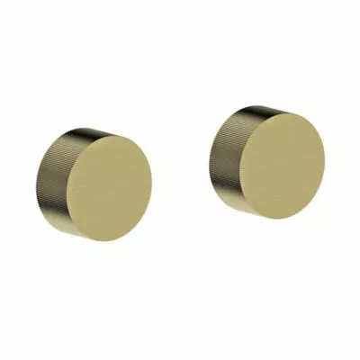 Qi Rund Brushed Gold Wall Top Assembly