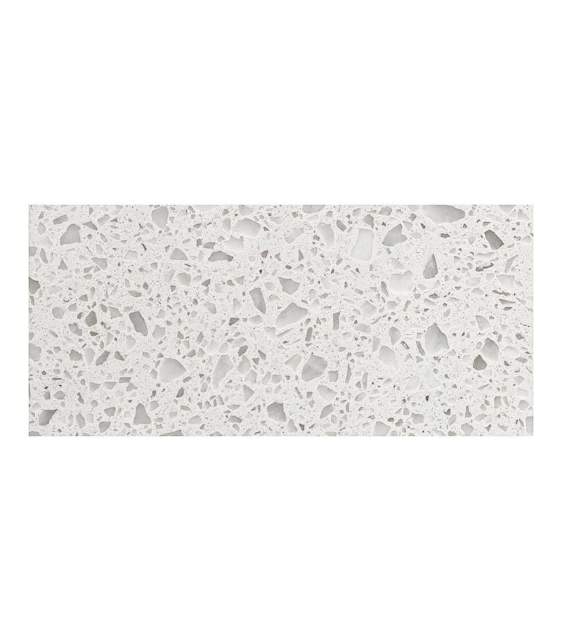 White Speckle 600mm Above Counter Quartz Stone 20mm Thick