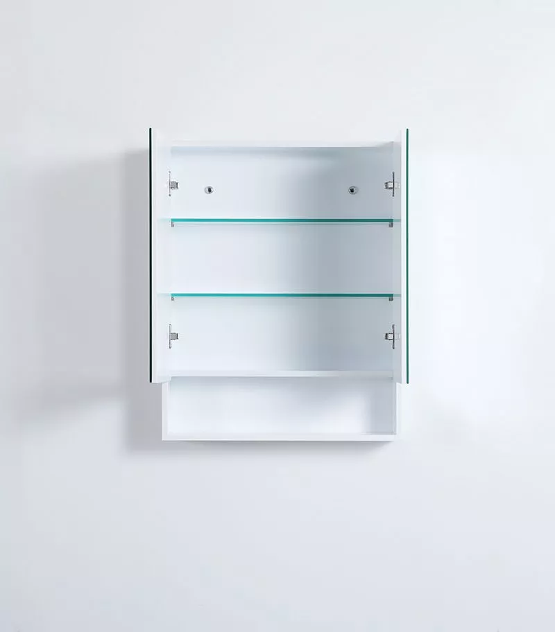Fremantle Matt White PVC 600mm X 750mm Shaving Cabinet Fremantle Matt White PVC 600mm X 750mm Shaving Cabinet