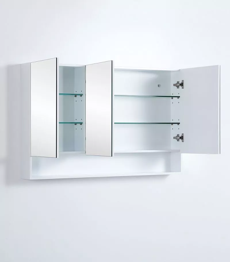 Fremantle Matt White PVC 1200mm X 750mm Shaving Cabinet Fremantle Matt White PVC 1200mm X 750mm Shaving Cabinet