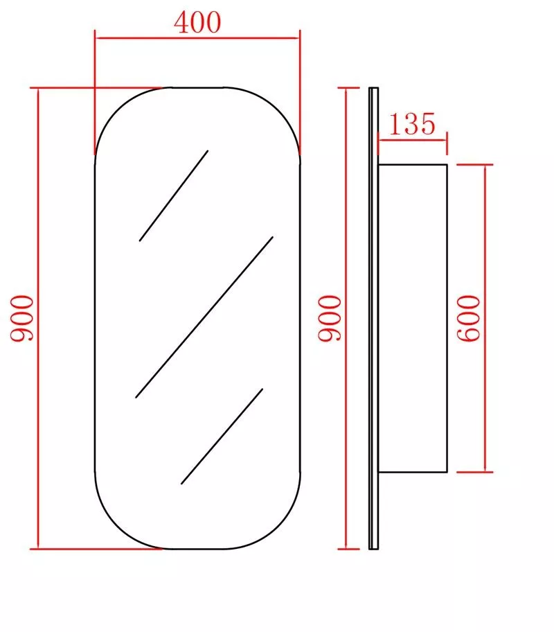 Olivia Matt White 400x900mm Wall Hung Tallboy Olivia Matt White 400x900mm Wall Hung Tallboy