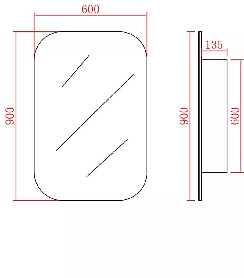 Olivia Matt White 600x900mm Wall Hung Tallboy Olivia Matt White 600x900mm Wall Hung Tallboy