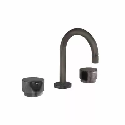 Loui Gunmetal Grey Basin Tap Set