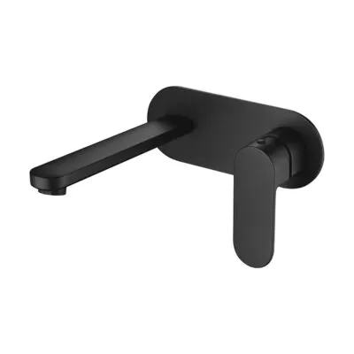Cora Matt Black Bath Mixer Set