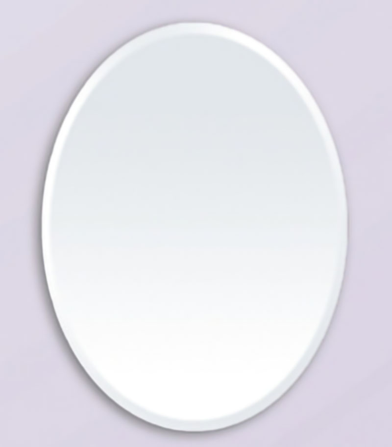 Oval Bevel Edge Mirror Size 450mm To 600mm