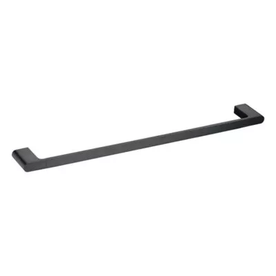 Cora Single Towel Rail - Matt Black