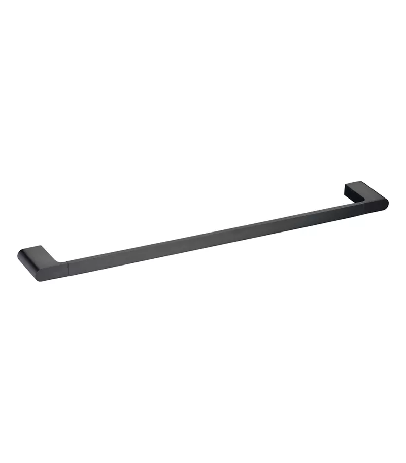 Cora Single Towel Rail - Matt Black