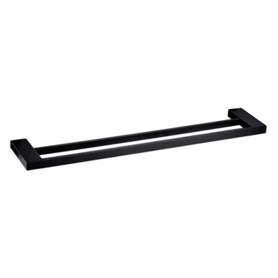 Eden Double Towel Rail - Matt Black