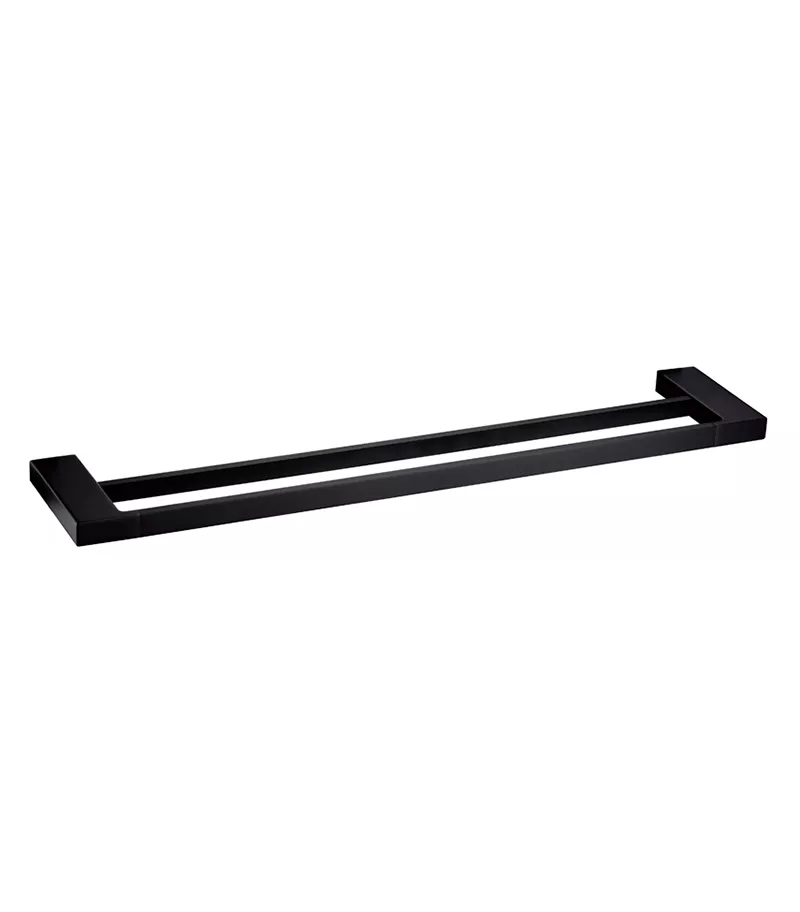 Eden Double Towel Rail - Matt Black