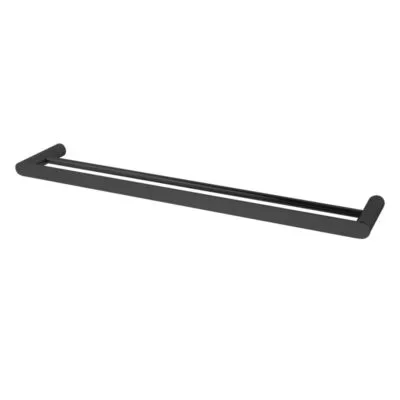 Esperia Double Towel Rail - Matt Black