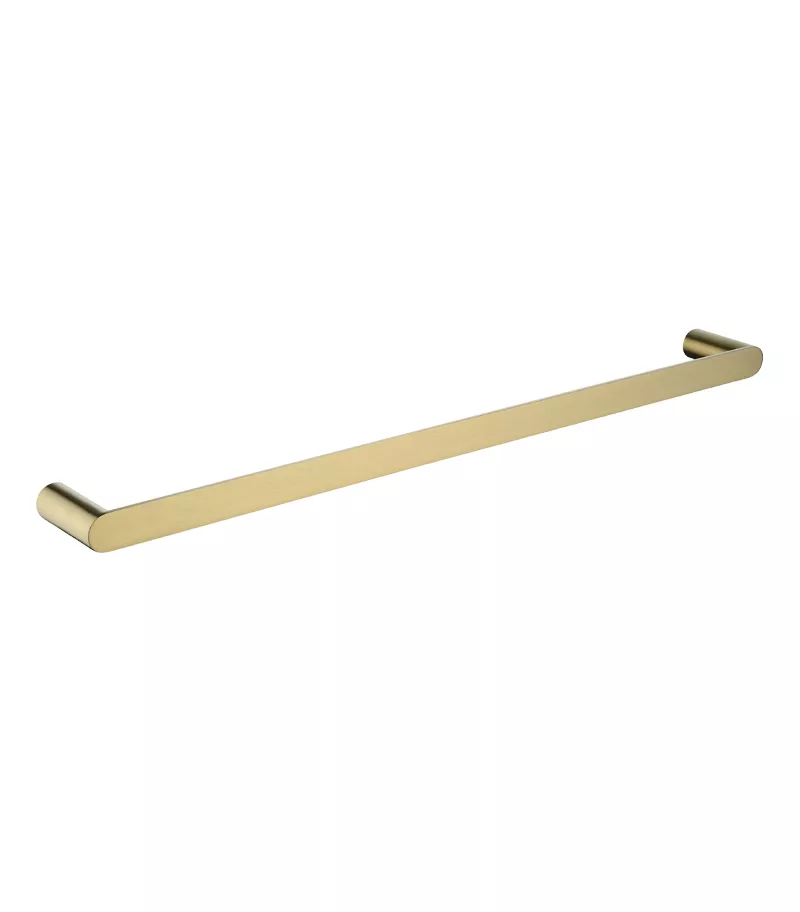 Esperia Single Towel Rail - Brushed Yellow Gold