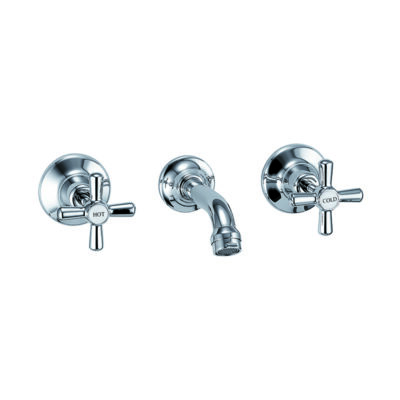 Reno Bath Tap Set - Chrome