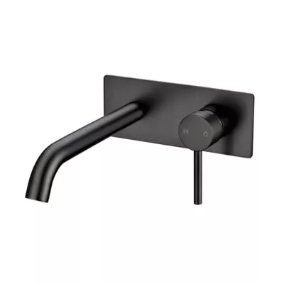 Lucid Bath/Wall Mounted Basin Mixer - Gunmetal Grey