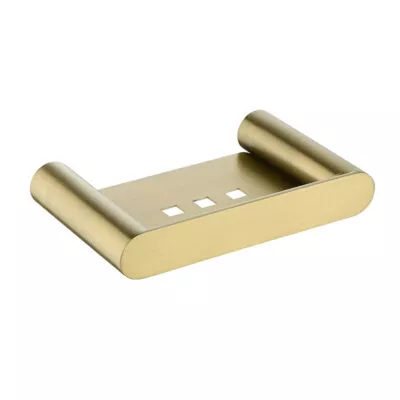 Esperia Brushed Yellow Gold Soap Holder