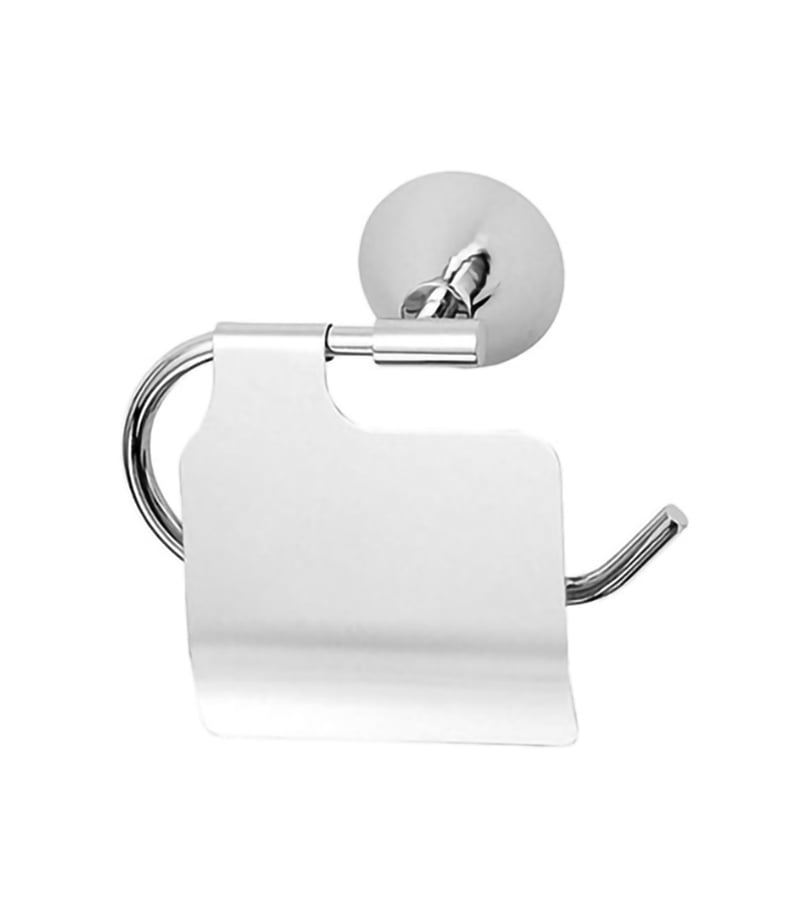 Kirra Chrome Toilet Roll Holder With Flap