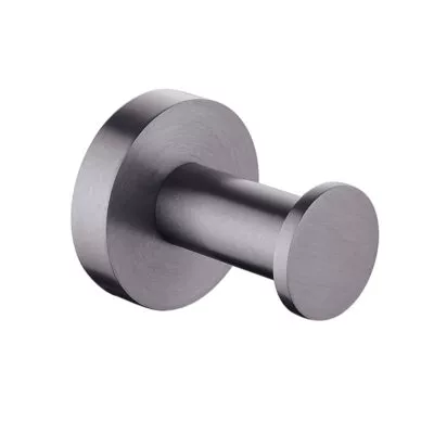 Lucid Single Robe Hook - Gunmetal Grey