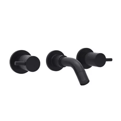 Elle Matt Black Bath Or Basin Tap Set