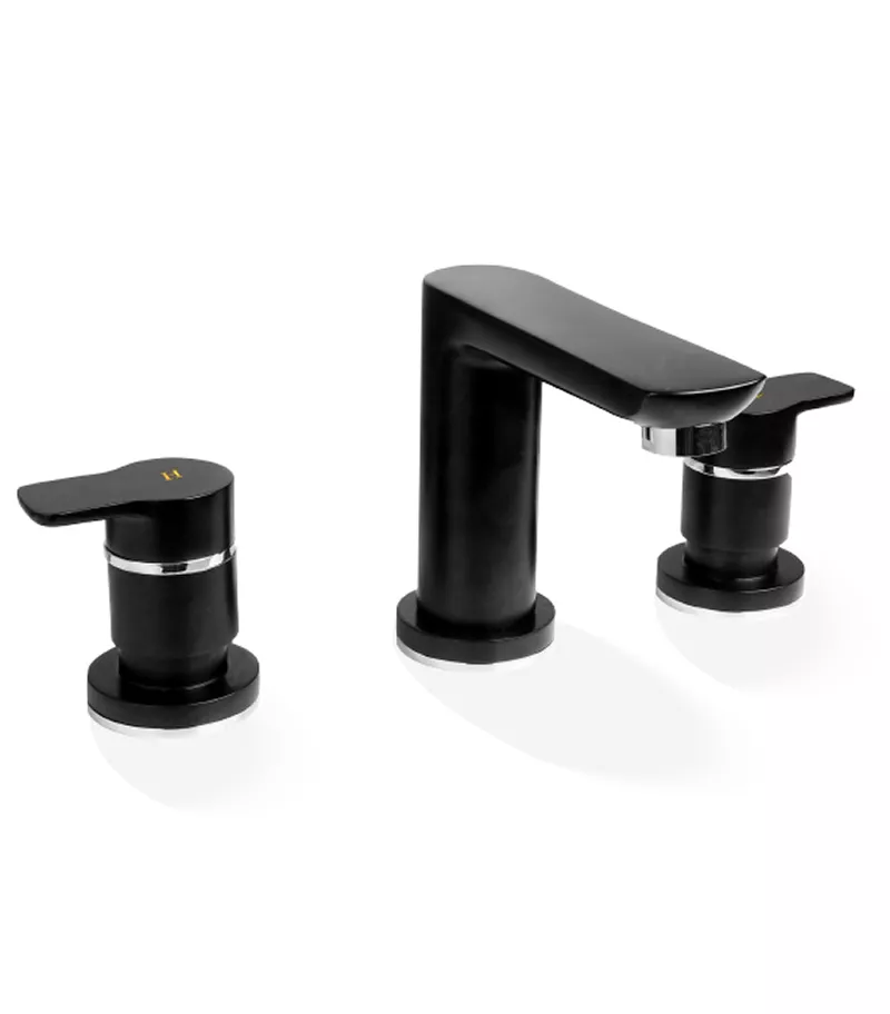 Liberty Matt Black Basin Tap Set