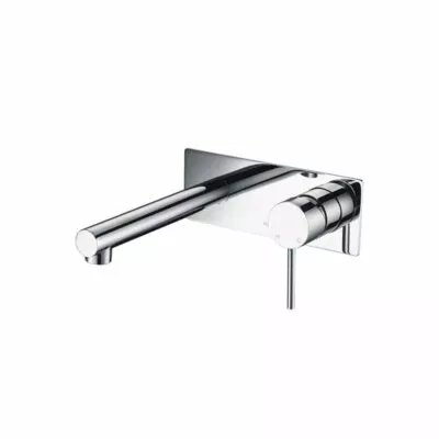 IKON Hali Chrome Wall Mount Basin or Bath Mixer