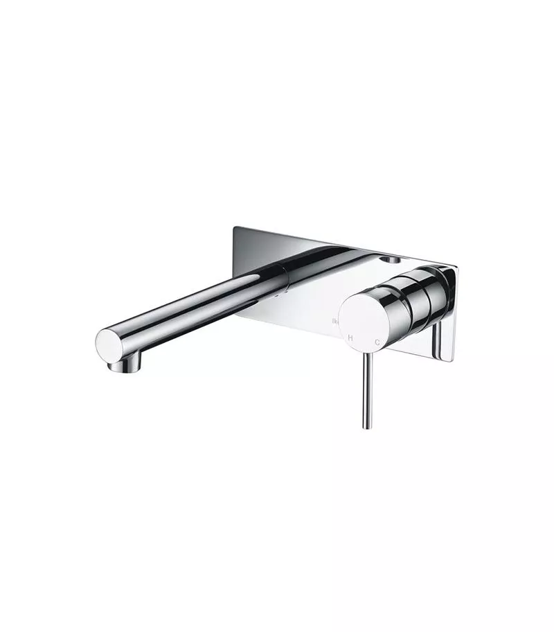 IKON Hali Chrome Wall Mount Basin or Bath Mixer