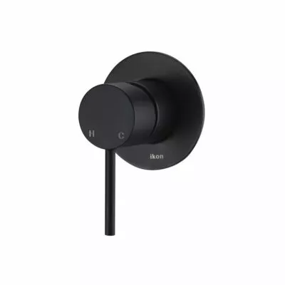 IKON Hali Matt Black Wall Mixer