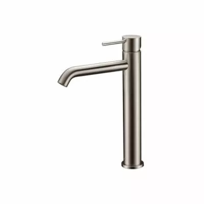 IKON Hali High Rise Brushed Nickel Basin Mixer