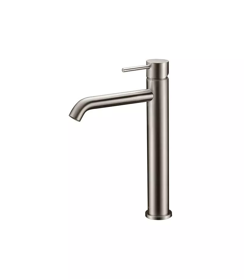 IKON Hali High Rise Brushed Nickel Basin Mixer