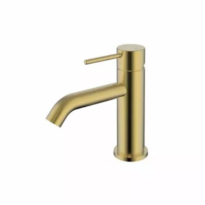 IKON Hali Brushed Gold Basin Mixer