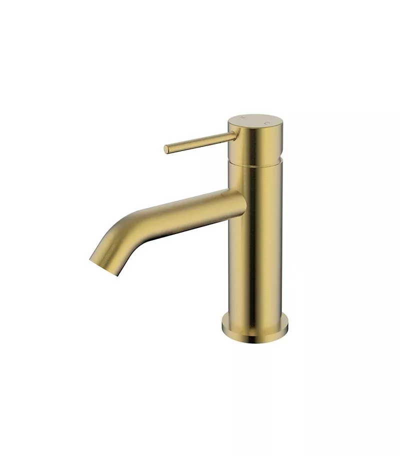 IKON Hali Brushed Gold Basin Mixer