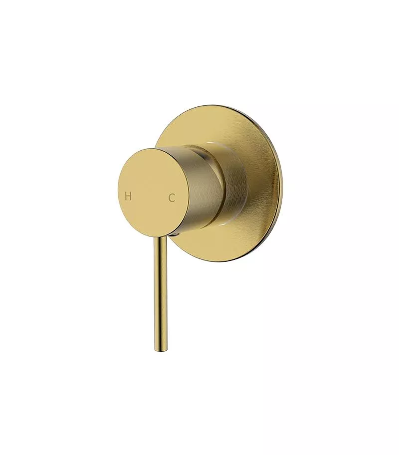 IKON Hali Brushed Gold Wall Mixer