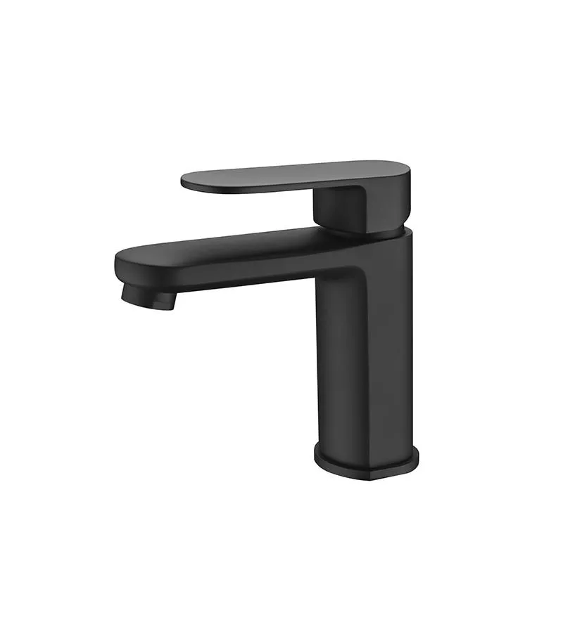 Cora Matt Black Basin Mixer