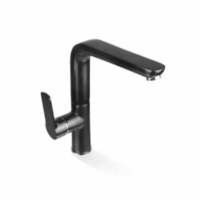 Liberty Matt Black Tall Basin Or Sink Mixer