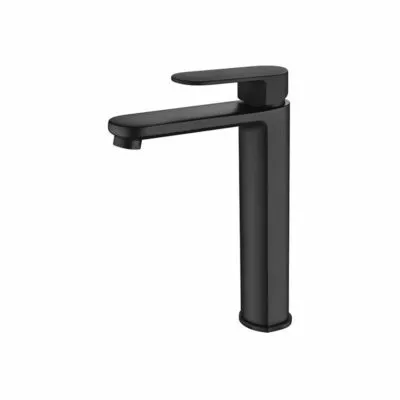 Cora Matt Black Tall Basin Mixer