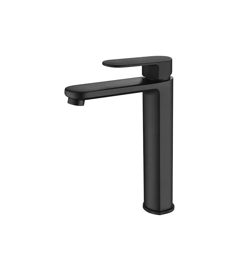 Cora Matt Black Tall Basin Mixer