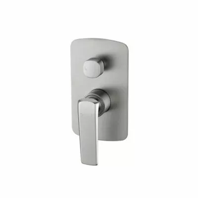 Esperia Brushed Nickel Wall Mixer With Diverter