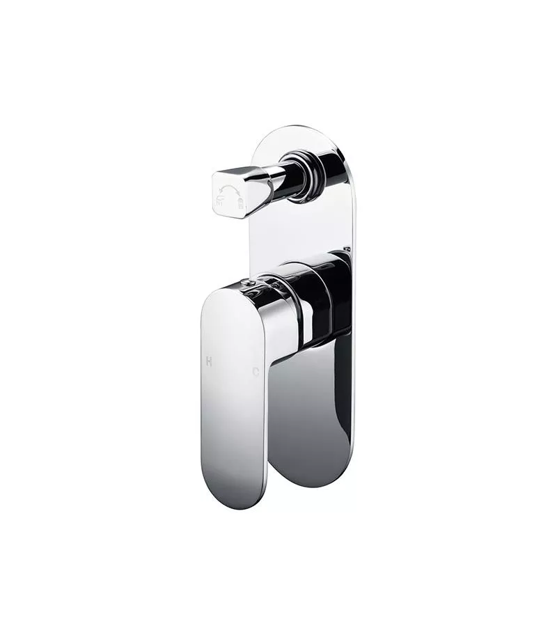 Cora Chrome Wall Mixer With Diverter