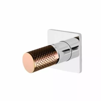 Gabe Chrome Plate Wall Mixer With Rose Gold Handle